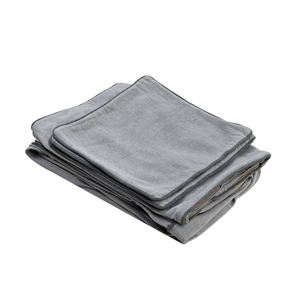 Slip Cover Only - Byron Hamptons 3 Seat Sofa Pebble Grey, W 223cm D 96cm H 97cm (RRP $999)