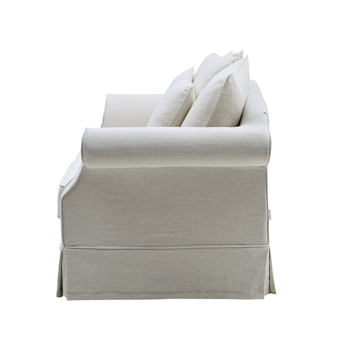 Slip Cover Only - Avalon Hamptons 2 Seat Sofa Ivory, W 174cm D 96cm H 81cm (RRP $799) - Image 9