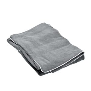 Slip Cover Only - Noosa Hamptons Armchair Grey W/White Piping, W 90cm D 91cm H 80cm (RRP $724)