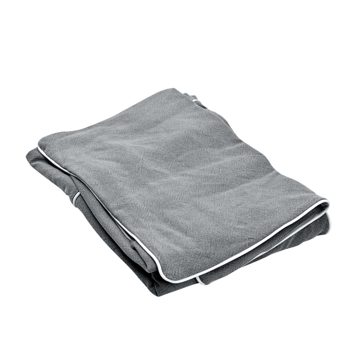 Slip Cover Only - Noosa Hamptons Armchair Grey W/White Piping, W 90cm D 91cm H 80cm (RRP $724)