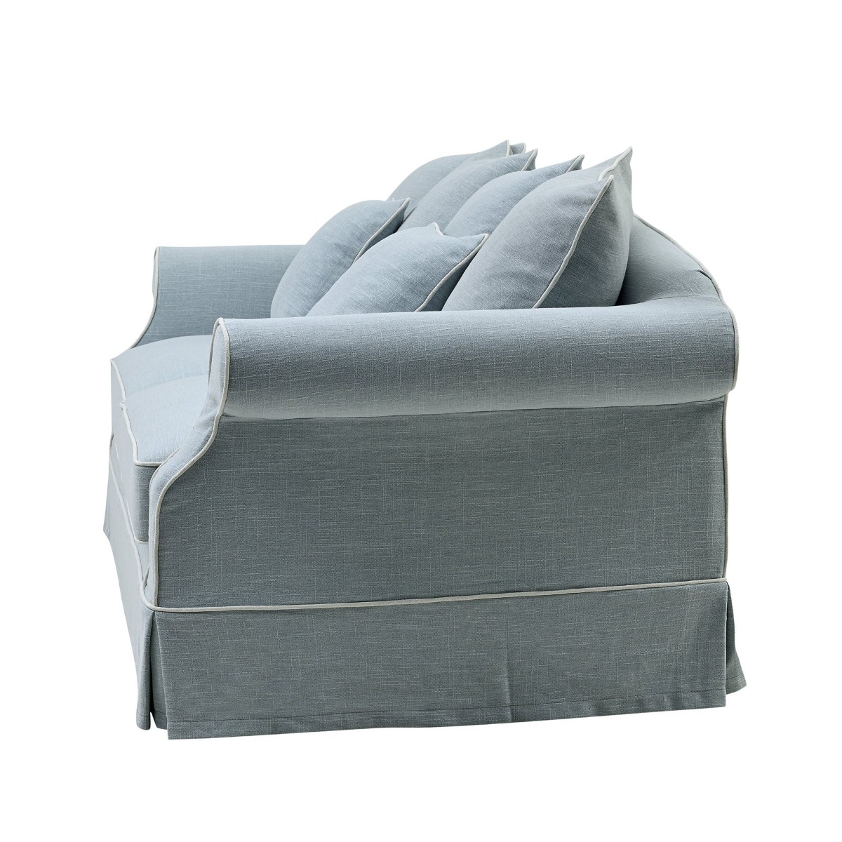 Slip Cover Only - Avalon Hamptons 3 Seat Sofa Beach, W 226cm D 96cm H 81cm (RRP $999) - Image 9