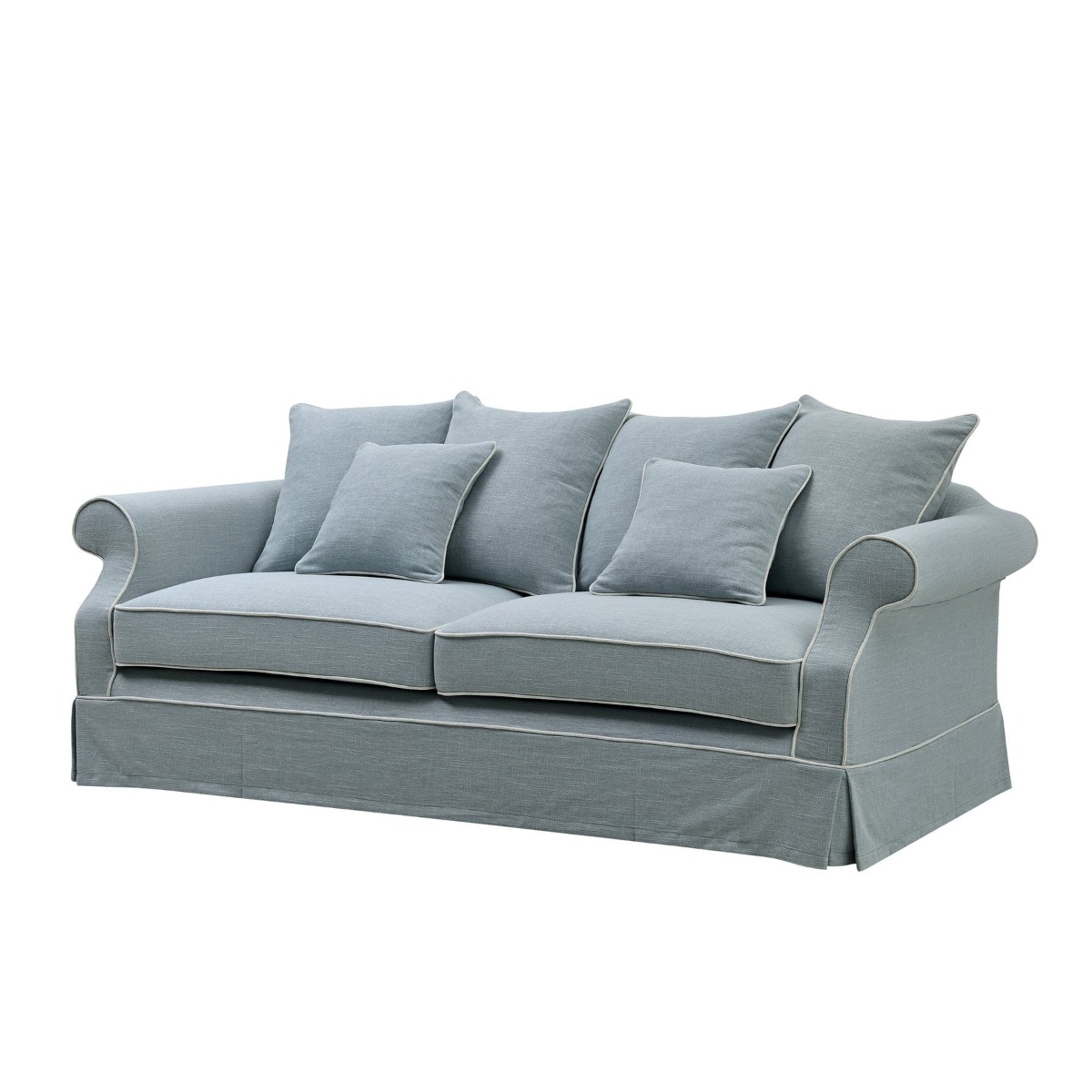 Slip Cover Only - Avalon Hamptons 3 Seat Sofa Beach, W 226cm D 96cm H 81cm (RRP $999) - Image 10