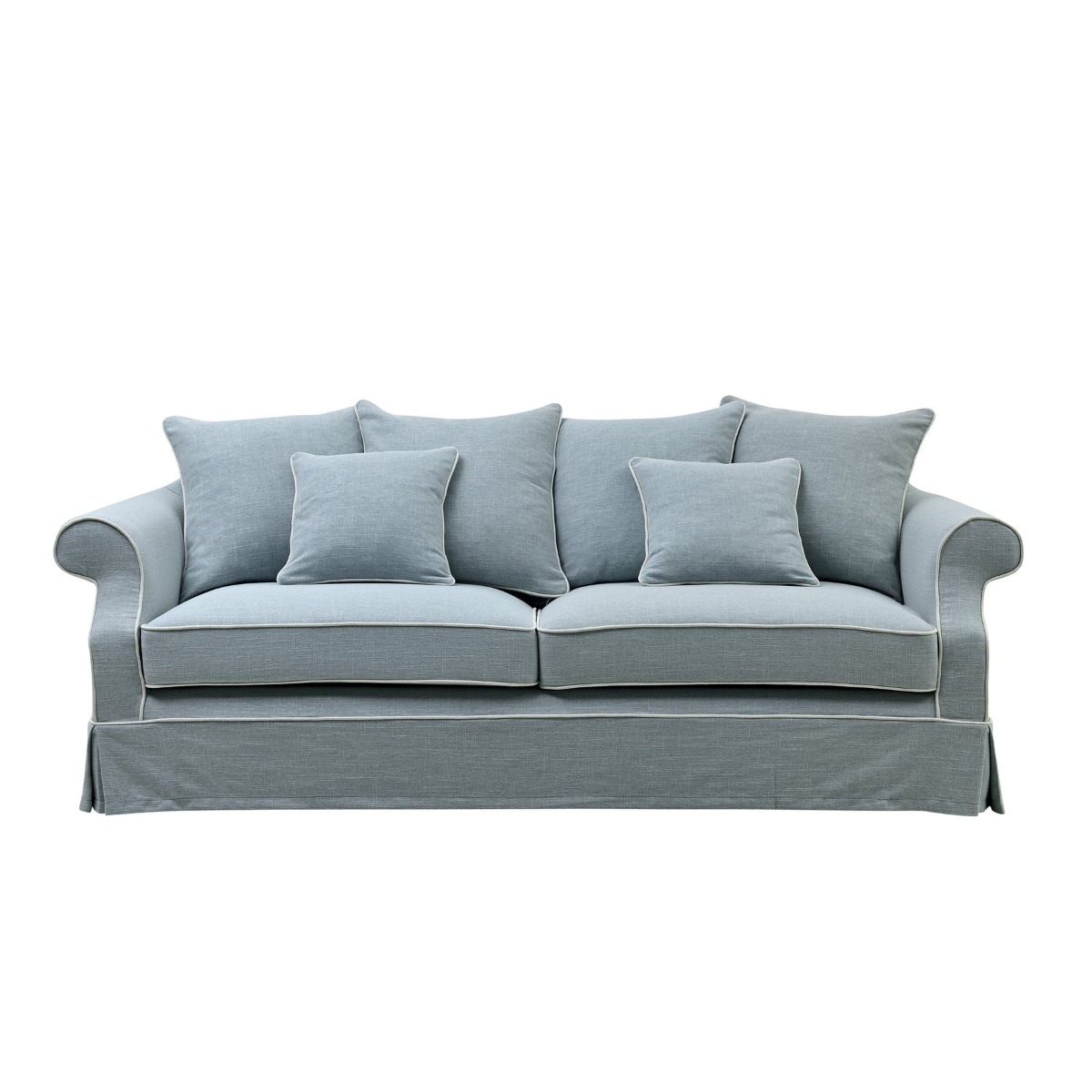 Slip Cover Only - Avalon Hamptons 3 Seat Sofa Beach, W 226cm D 96cm H 81cm (RRP $999) - Image 12