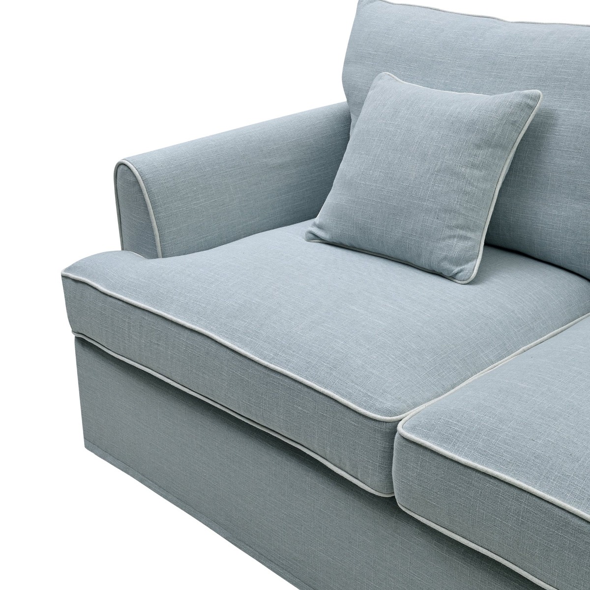 Slip Cover Only - Byron Hamptons 2.5 Seat Sofa Beach, W 190cm D 96cm H 78cm (RRP $899) - Image 4