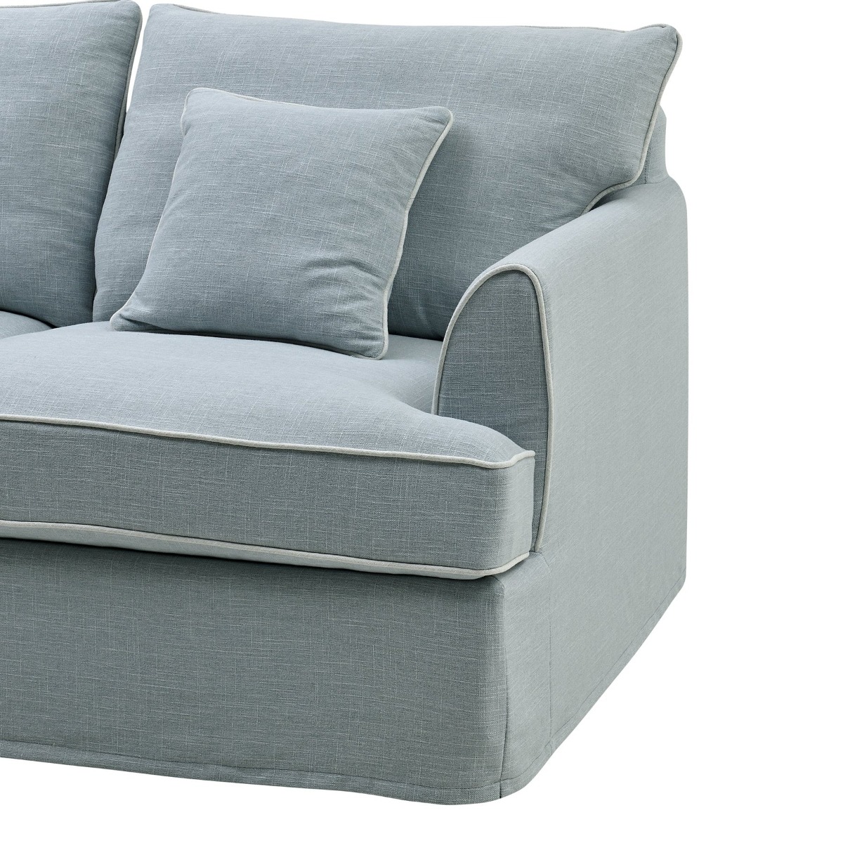 Slip Cover Only - Byron Hamptons 2.5 Seat Sofa Beach, W 190cm D 96cm H 78cm (RRP $899) - Image 11
