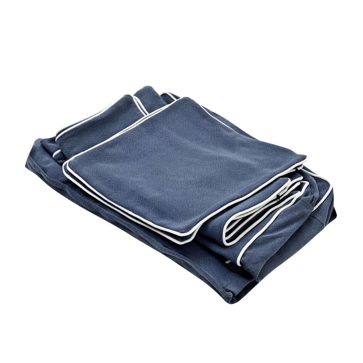 Slip Cover Only - Avalon Hamptons 3 Seat Sofa Navy, W 226cm W 96cm H 81cm (RRP $999)