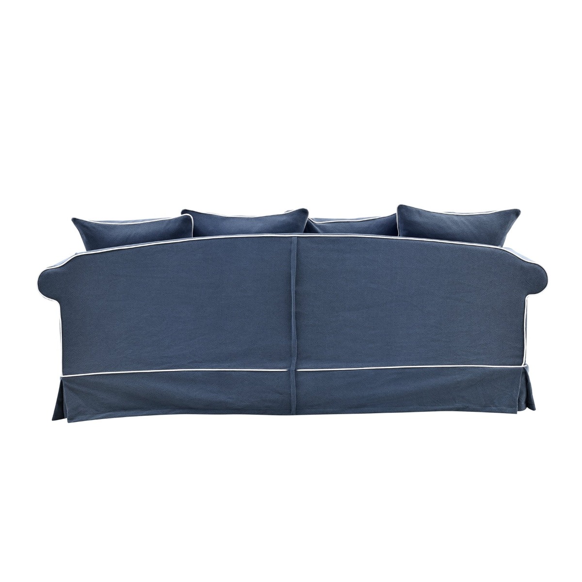 Slip Cover Only - Avalon Hamptons 3 Seat Sofa Navy, W 226cm W 96cm H 81cm (RRP $999) - Image 8