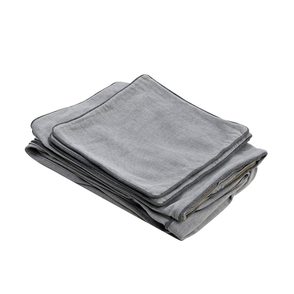 Slip Cover Only - Byron Hamptons 2.5 Seat Sofa Pebble Grey, W 190cm D 96cm H 78cm (RRP $899)