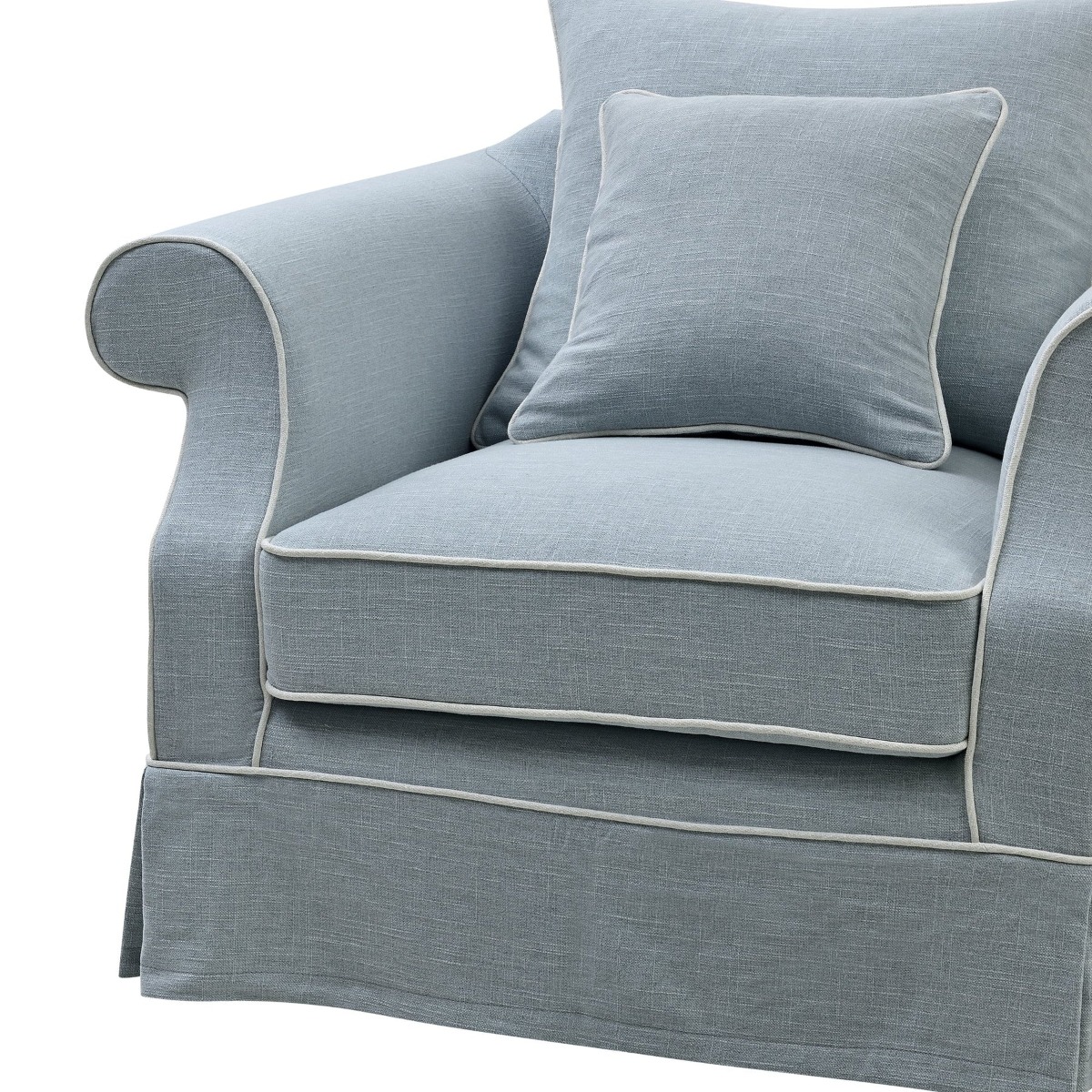Slip Cover Only - Avalon Hamptons Armchair Beach, W 109cm D 96cm H 81cm (RRP $699) - Image 5