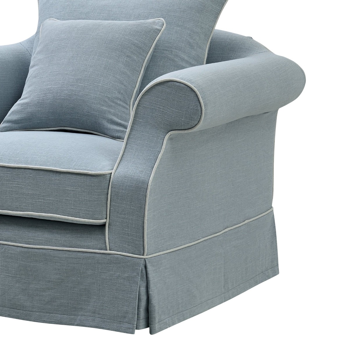 Slip Cover Only - Avalon Hamptons Armchair Beach, W 109cm D 96cm H 81cm (RRP $699) - Image 6