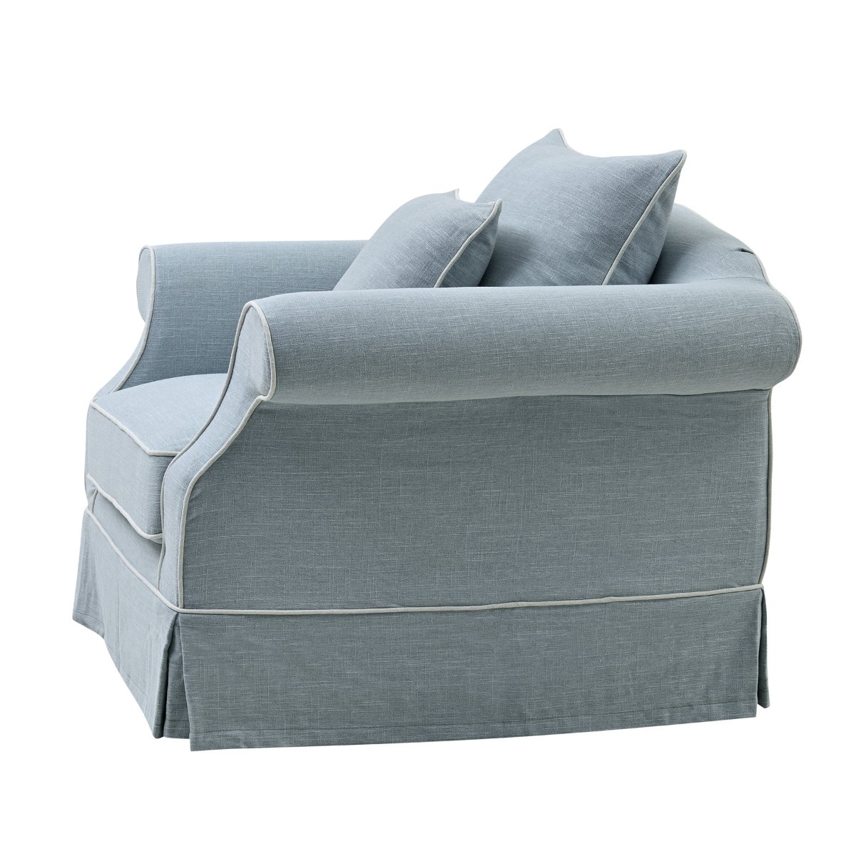 Slip Cover Only - Avalon Hamptons Armchair Beach, W 109cm D 96cm H 81cm (RRP $699) - Image 9