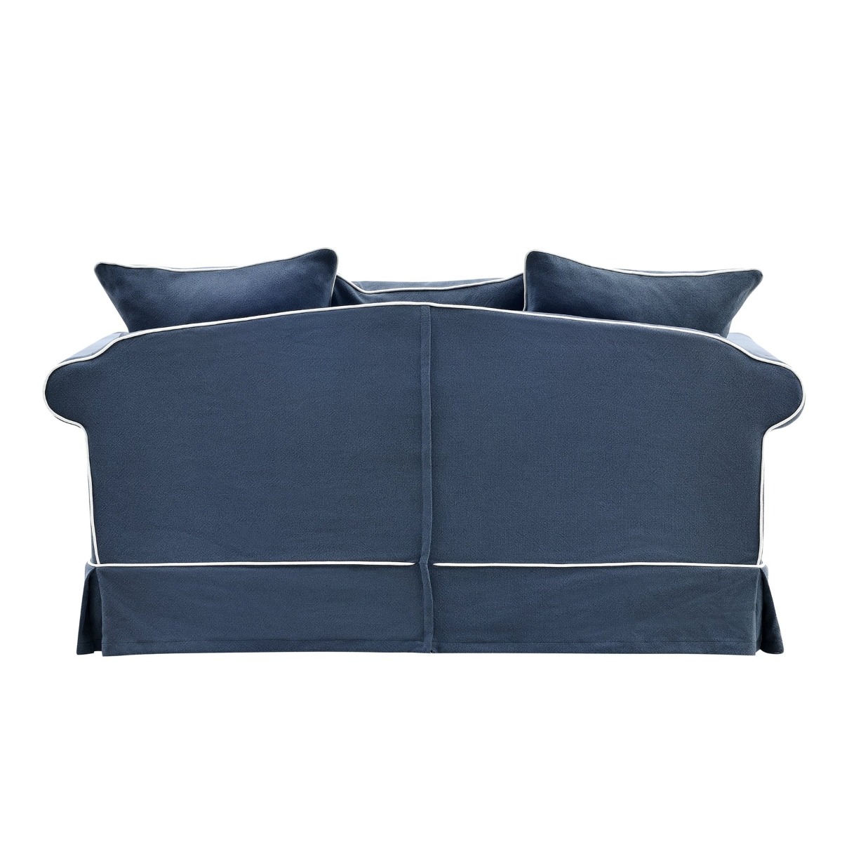 Slip Cover Only - Avalon Hamptons 2 Seat Sofa Navy, W 174cm D 96cm H 81cm (RRP $799) - Image 8