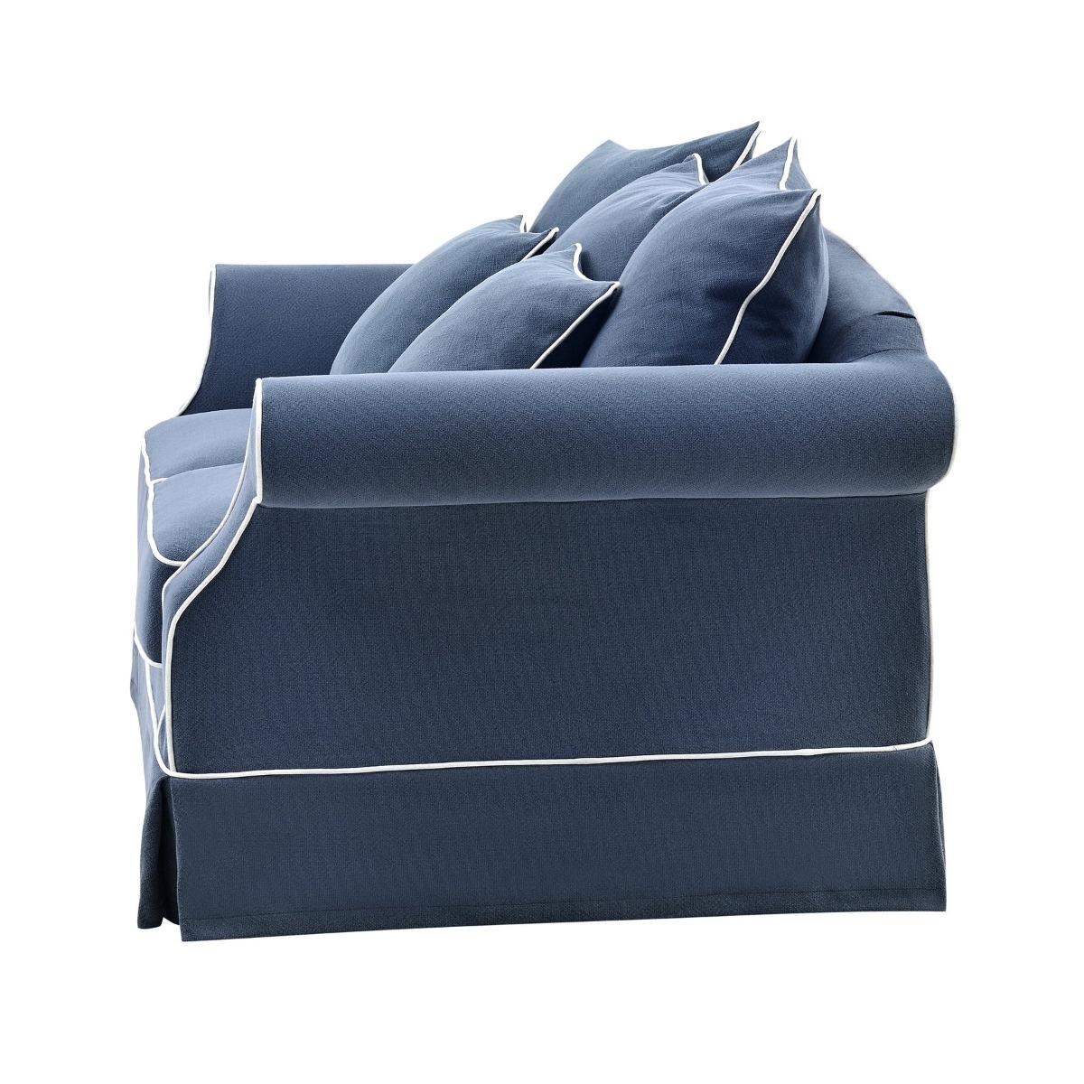 Slip Cover Only - Avalon Hamptons 2 Seat Sofa Navy, W 174cm D 96cm H 81cm (RRP $799) - Image 9