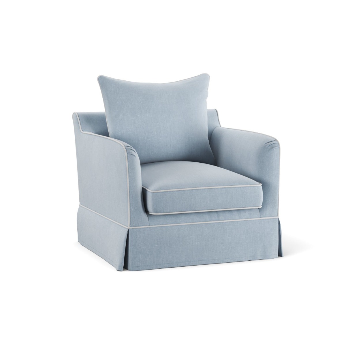 Slip Cover Only - Noosa Hamptons Armchair Beach, W 90cm D 91cm H 80cm (RRP $724) - Image 5