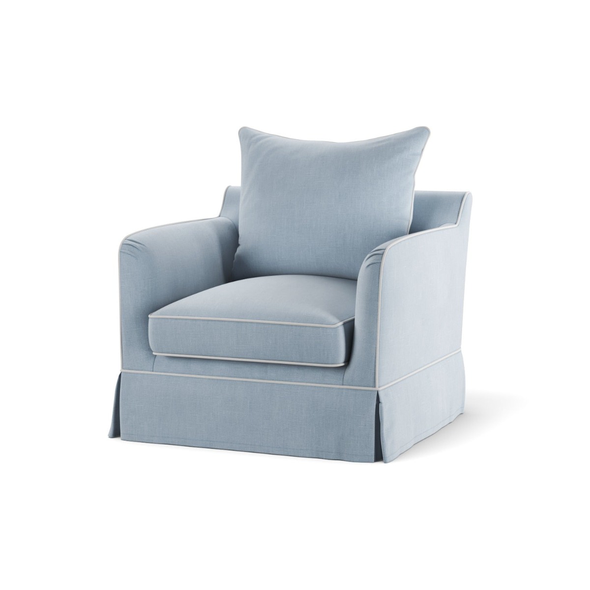 Slip Cover Only - Noosa Hamptons Armchair Beach, W 90cm D 91cm H 80cm (RRP $724) - Image 6
