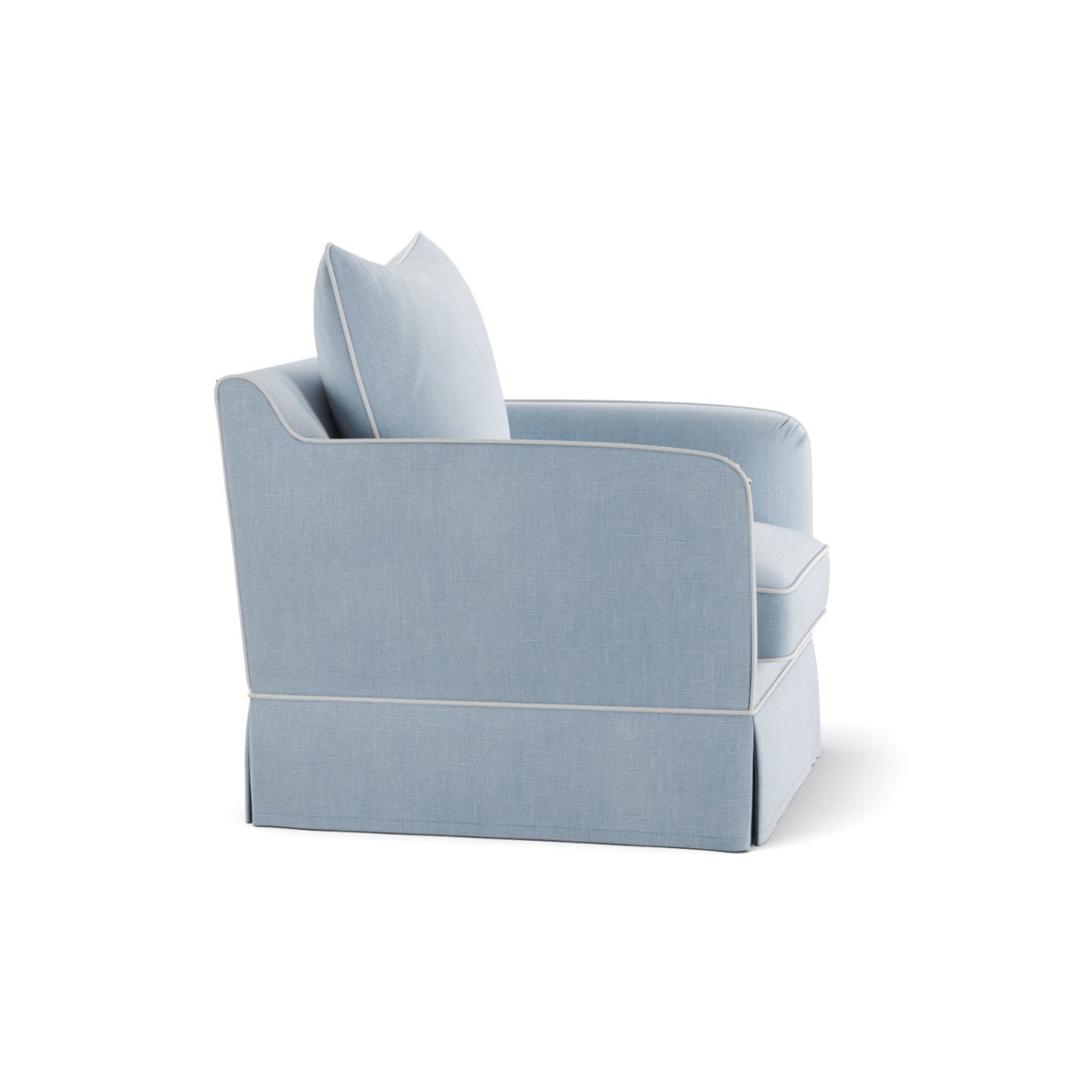 Slip Cover Only - Noosa Hamptons Armchair Beach, W 90cm D 91cm H 80cm (RRP $724) - Image 7