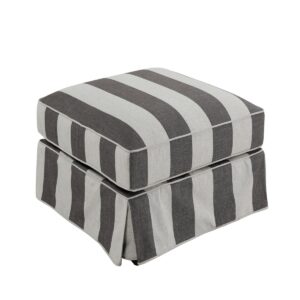 wp-image-tigress-49949.jpg Slip Cover Only - Noosa Hamptons Ottoman Grey/Cream Stripe, W 83cm D 83cm H 45cm (RRP $299)