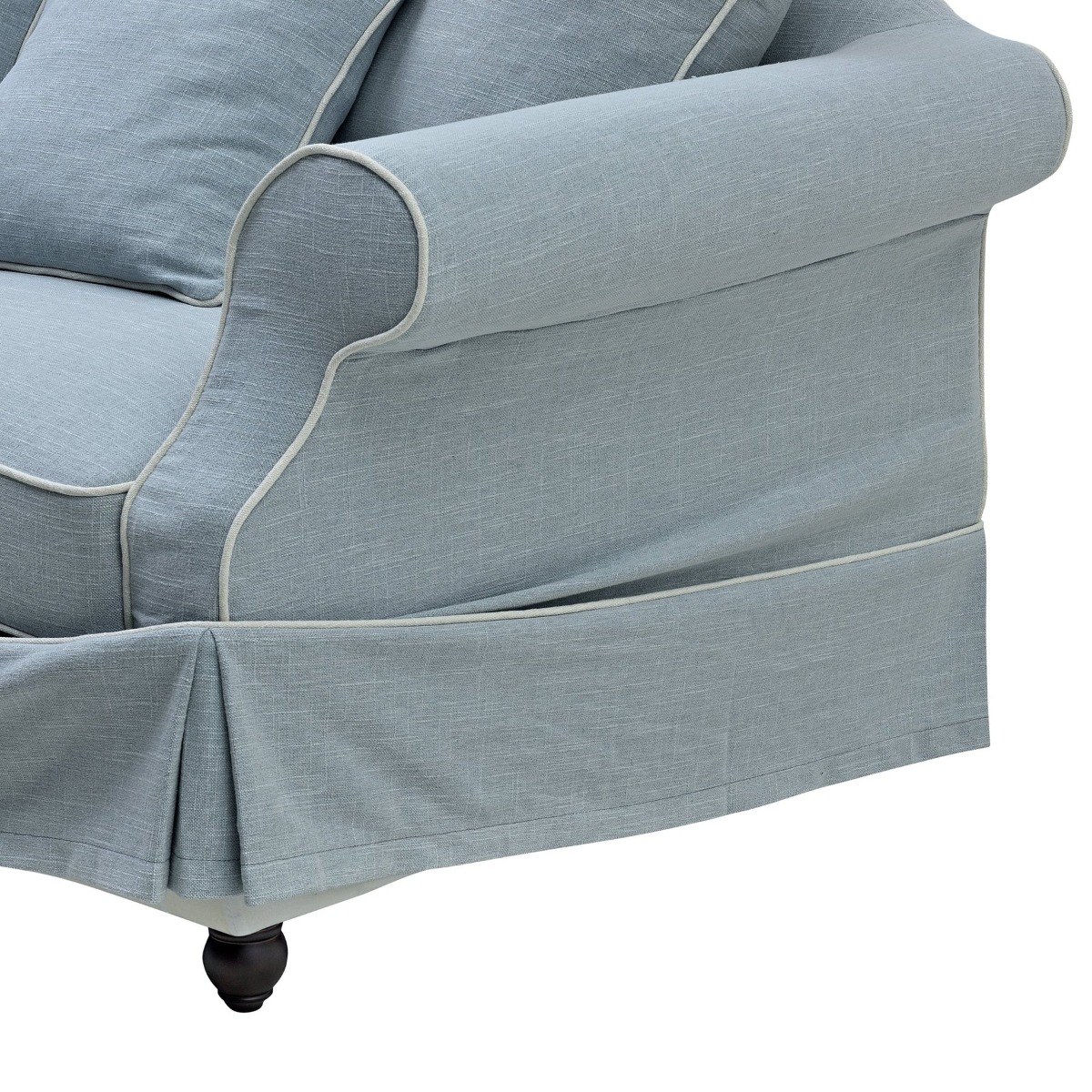 Slip Cover Only - Avalon Hamptons 3 Seat Sofa Beach, L 96cm W 226cm H 81cm (RRP $999) - Image 4
