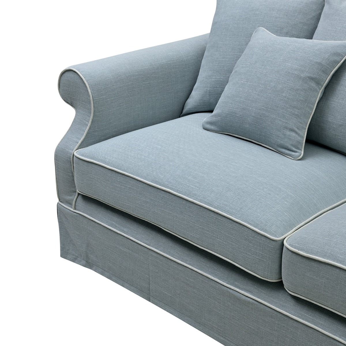 Slip Cover Only - Avalon Hamptons 3 Seat Sofa Beach, L 96cm W 226cm H 81cm (RRP $999) - Image 7