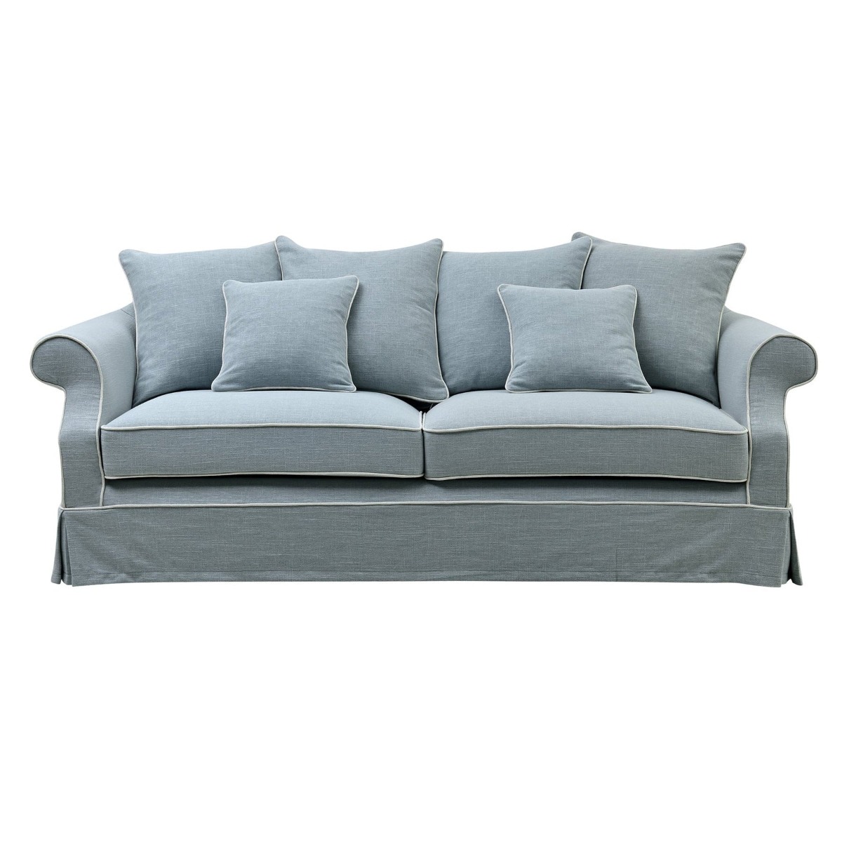Slip Cover Only - Avalon Hamptons 3 Seat Sofa Beach, L 96cm W 226cm H 81cm (RRP $999) - Image 12