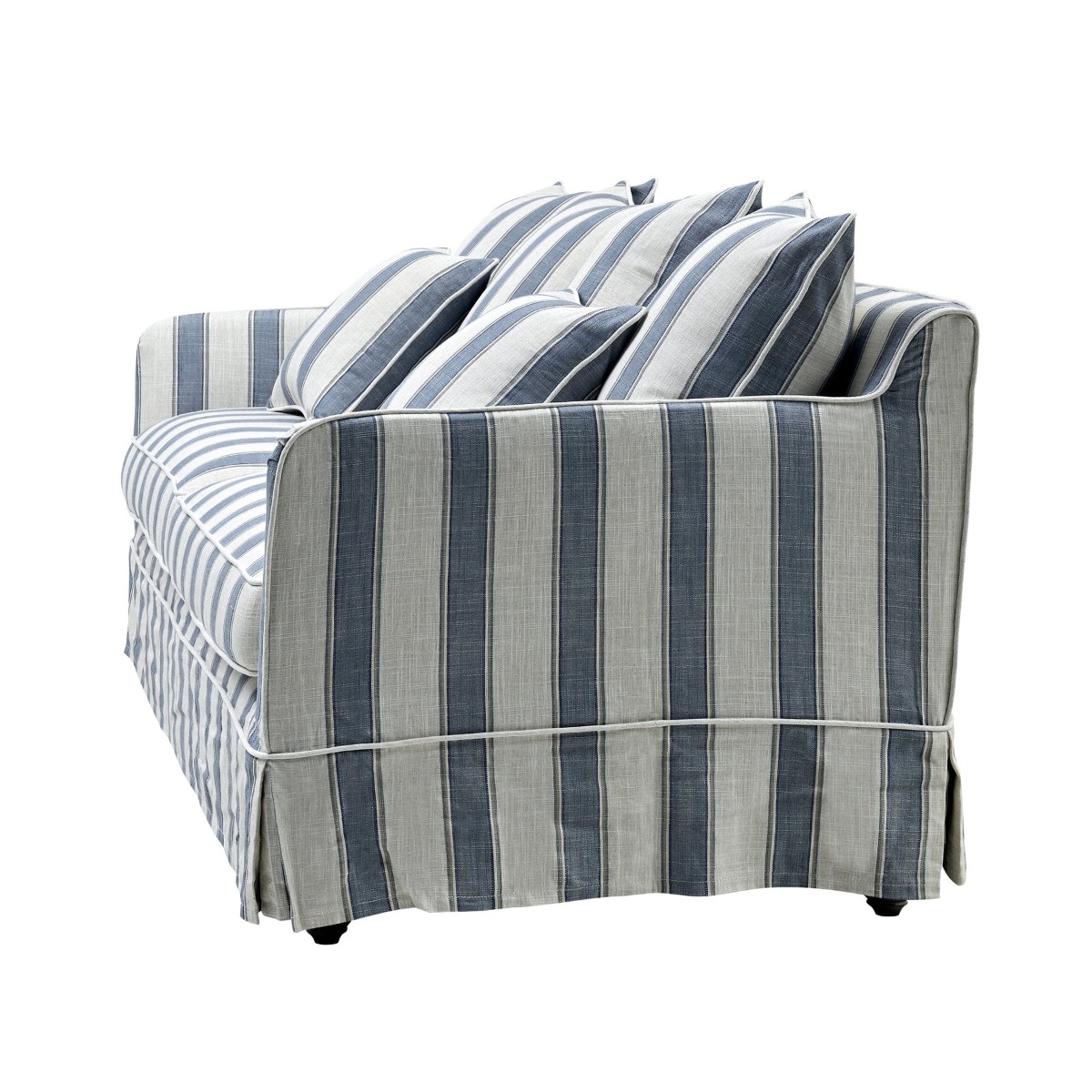 Slip Cover Only - Byron Hamptons 2.5 Seat Sofa Blue Sky, W 190cm D 96cm H 78cm (RRP $899) - Image 10