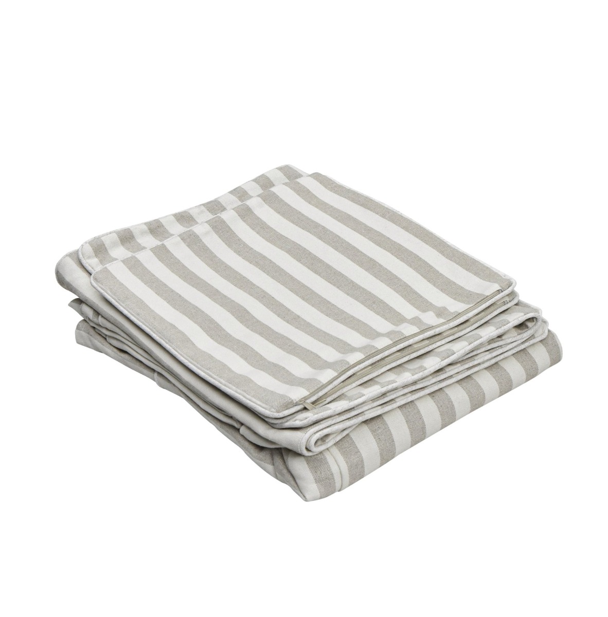 Slip Cover Only - Noosa Hamptons 2.5 Seat Sofa Natural Stripe, W 63cm D 14cm H 43cm (RRP $849)