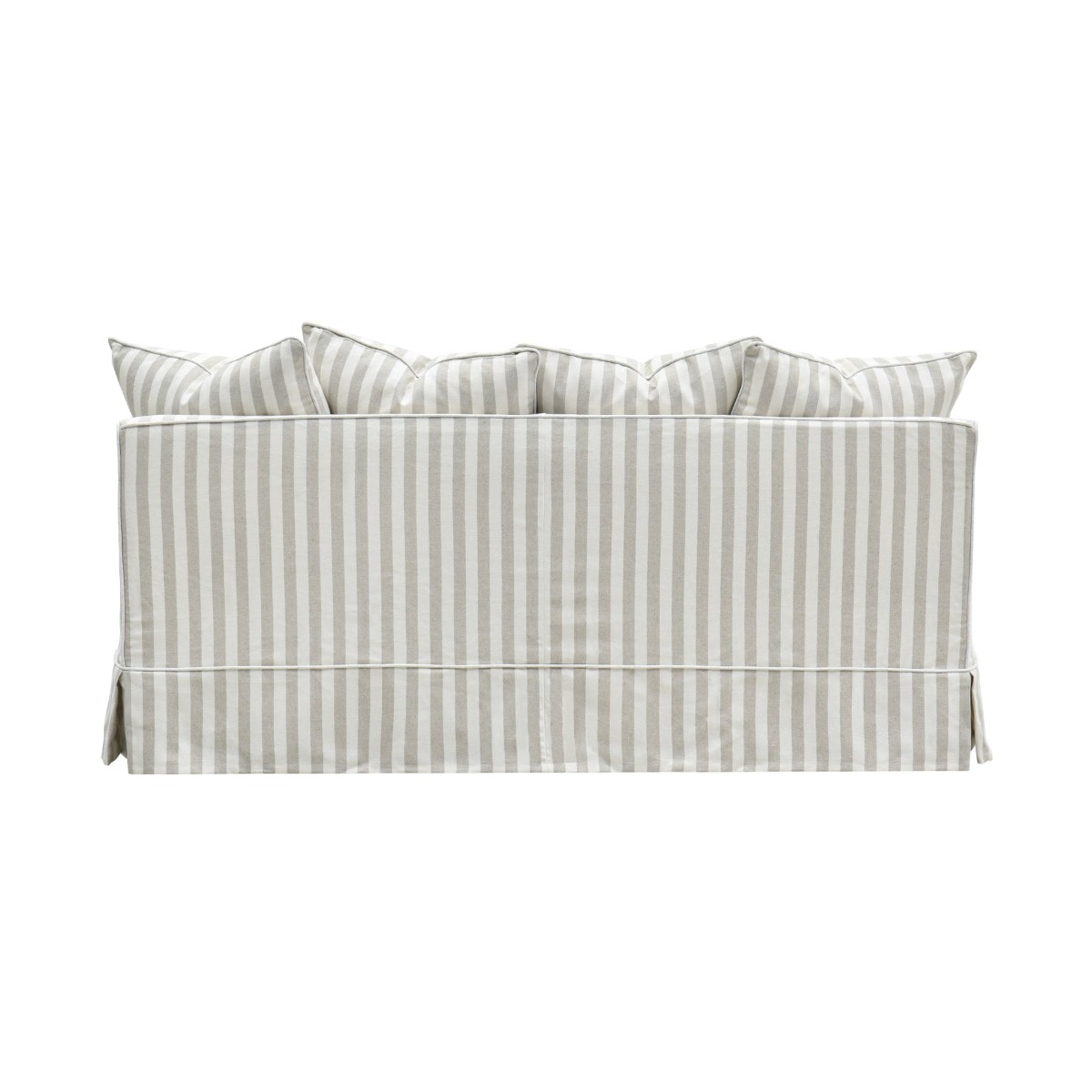 Slip Cover Only - Noosa Hamptons 2.5 Seat Sofa Natural Stripe, W 63cm D 14cm H 43cm (RRP $849) - Image 6