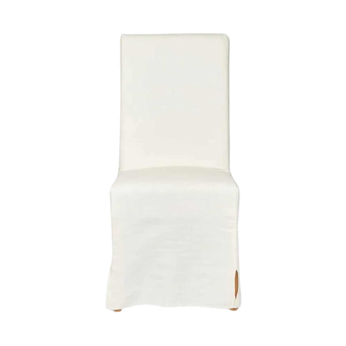 Ville Dining Chair Slip Cover Linen White, W 47cm x D 61cm x H 100cm (RRP $149)