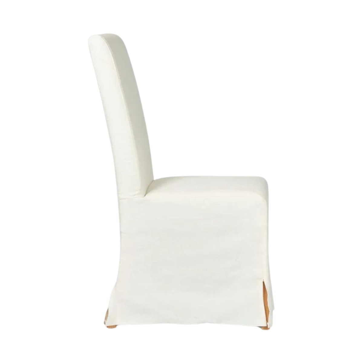 Ville Dining Chair Slip Cover Linen White, W 47cm x D 61cm x H 100cm (RRP $149) - Image 2