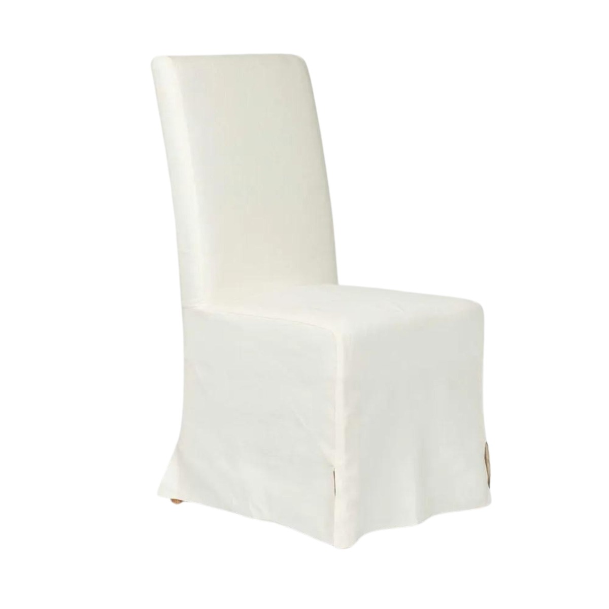 Ville Dining Chair Slip Cover Linen White, W 47cm x D 61cm x H 100cm (RRP $149) - Image 3