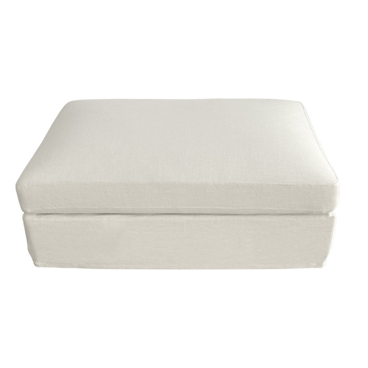 Slip Cover - Marbella Modular Sofa C Ivory, W 125 D 90 H 45cm (RRP $499) - Image 4