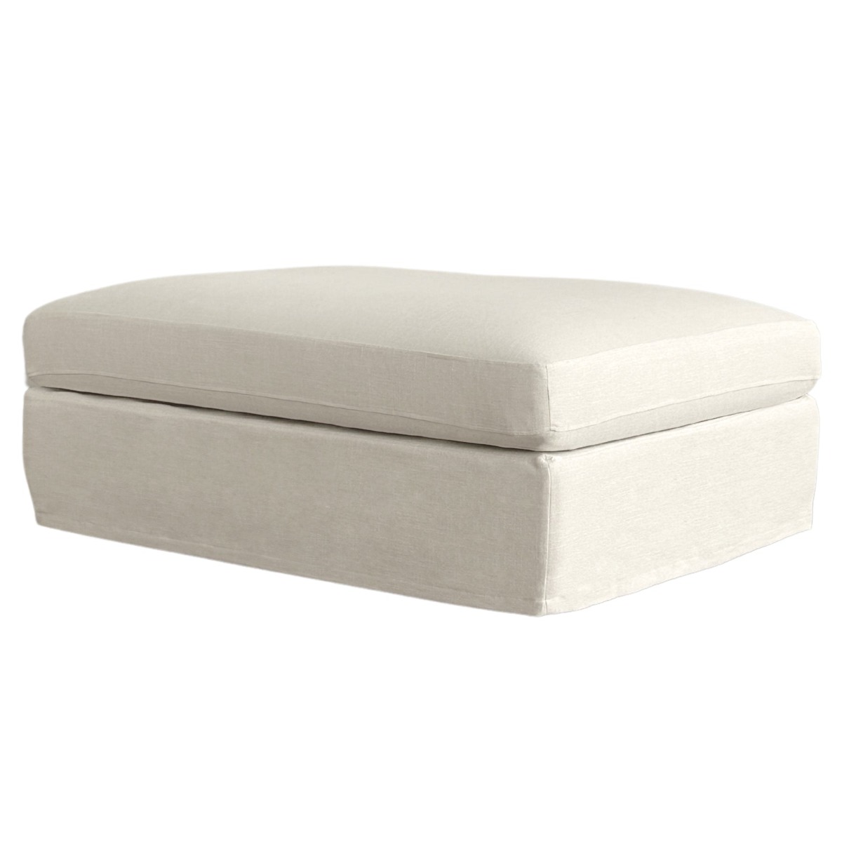 Slip Cover - Marbella Modular Sofa C Ivory, W 125 D 90 H 45cm (RRP $499) - Image 6