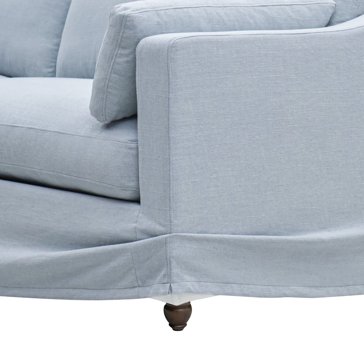 Slip Cover Only - Clovelly Hamptons 4 Seat Sofa Beach, W 65 D 18 H 45cm (RRP $1499) - Image 4