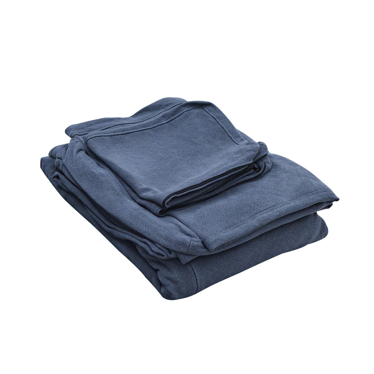 Slip Cover Only - Clovelly Hamptons 4 Seat Sofa Navy, W 65 D 18 H 45cm (RRP $1499)