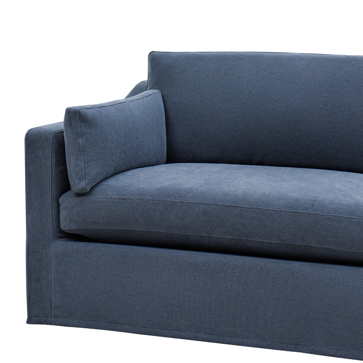 Slip Cover Only - Clovelly Hamptons 4 Seat Sofa Navy, W 65 D 18 H 45cm (RRP $1499) - Image 7