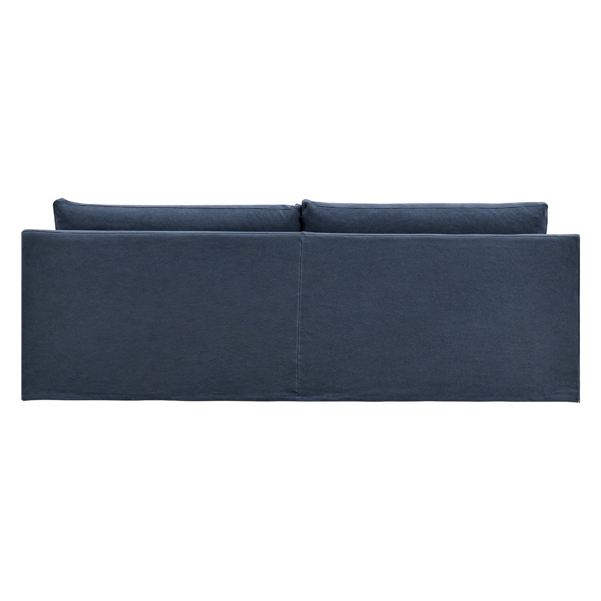Slip Cover Only - Clovelly Hamptons 4 Seat Sofa Navy, W 65 D 18 H 45cm (RRP $1499) - Image 9