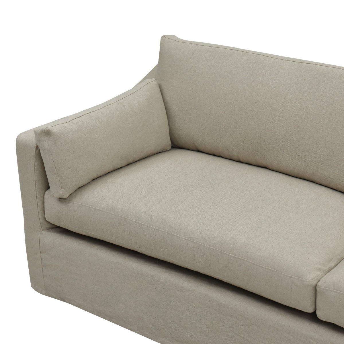 Slip Cover Only - Clovelly Hamptons 4 Seat Sofa Natural, W 65 D 18cm H 45cm (RRP $1499) - Image 6