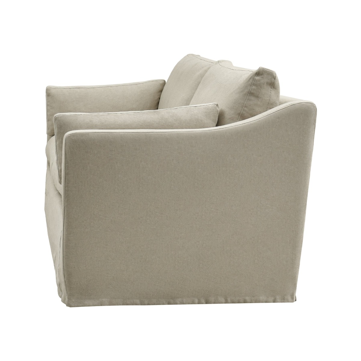 Slip Cover Only - Clovelly Hamptons 4 Seat Sofa Natural, W 65 D 18cm H 45cm (RRP $1499) - Image 8