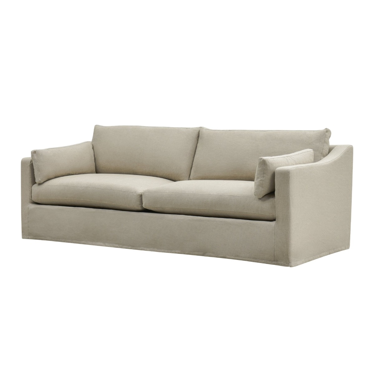 Slip Cover Only - Clovelly Hamptons 4 Seat Sofa Natural, W 65 D 18cm H 45cm (RRP $1499) - Image 10