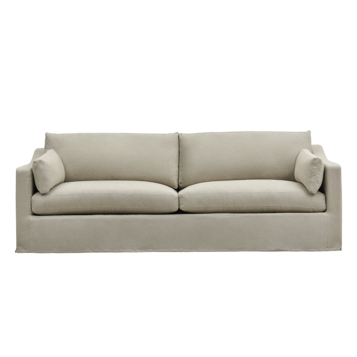 Slip Cover Only - Clovelly Hamptons 4 Seat Sofa Natural, W 65 D 18cm H 45cm (RRP $1499) - Image 11