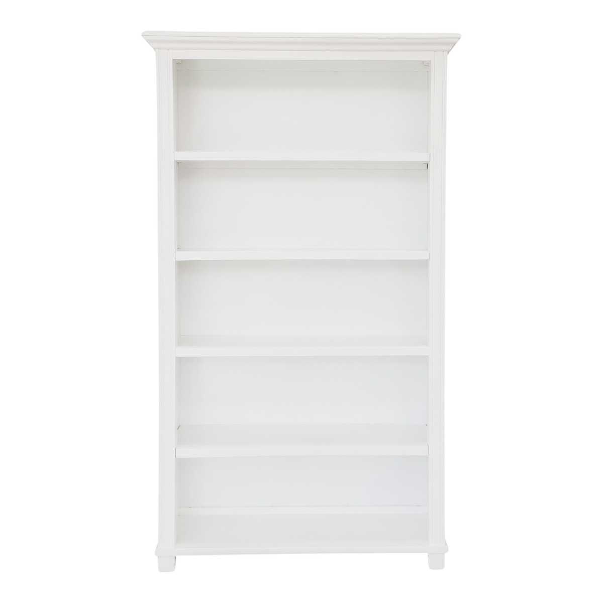 Sorrento Hamptons Style Bookshelf White, L 105cm W 105cm H 180cm (RRP $1699)