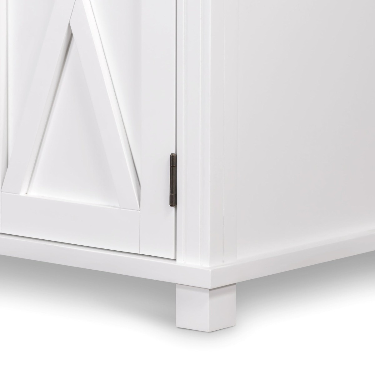 Sorrento Large Glass Door Hamptons Cabinet White, W 170cm D 50cm H 230cm (RRP $3999) - Image 6