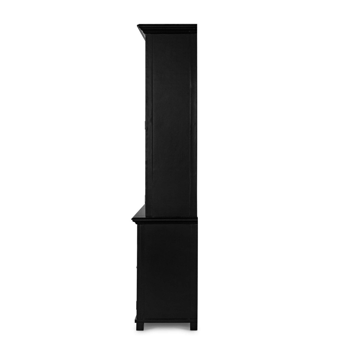 Sorrento Large Glass Door Hamptons Cabinet Black, W 170cm D 50cm H 230cm (RRP $3999) - Image 8