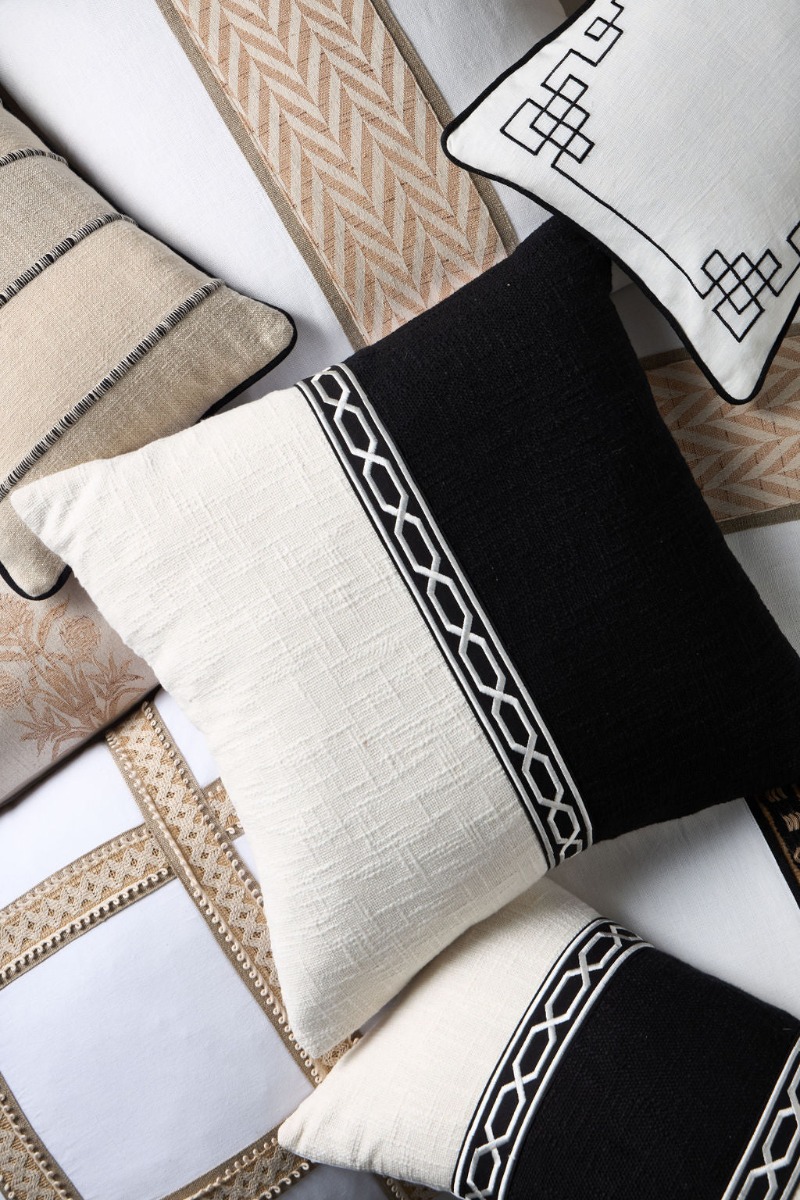 Allesia Linen Stripe Cushion 30x50cm (RRP $99) - Image 2