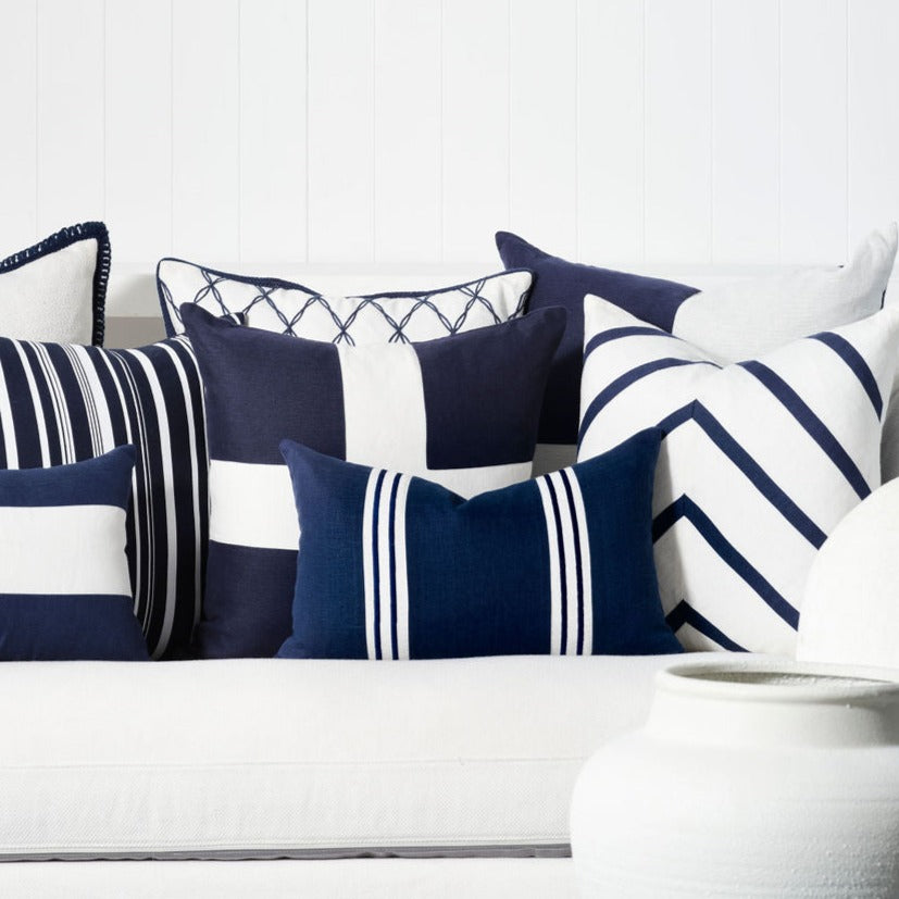 Nantucket Chevron Cushion 50x50cm (RRP $99) - Image 2