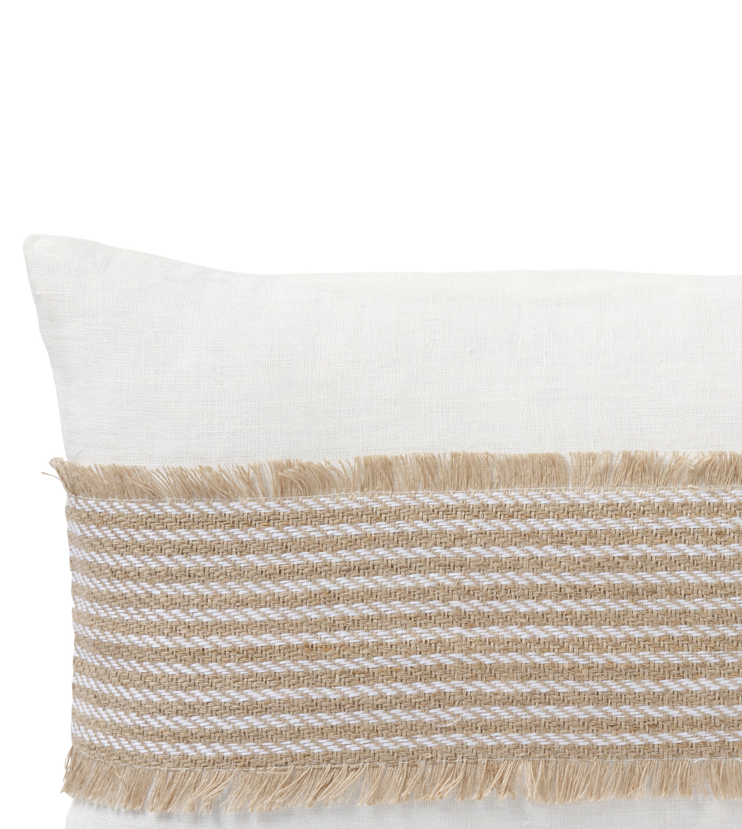 Linen Formentera Stripe Cushion 30x50cm (RRP $99) - Image 2