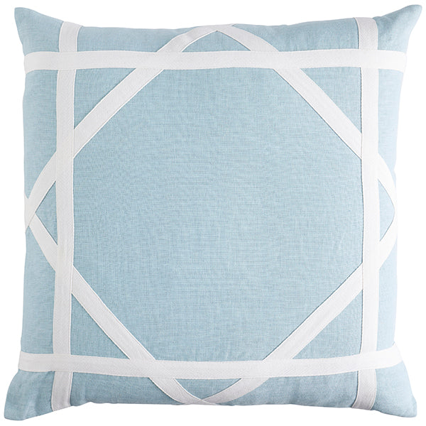 Linen Newport Sky Blue Cushion 55x55cm (RRP $89)