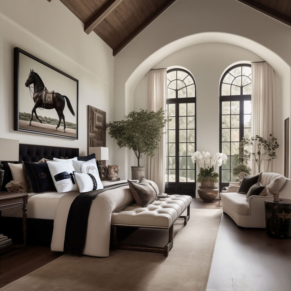 Cheval Noir Cushion 50x50cm (RRP $153.78) - Image 5