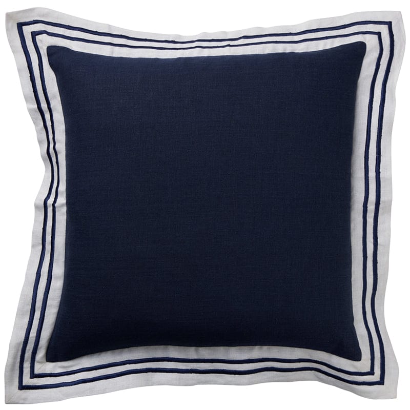 Linen Navy Milano Cushion 50x50cm (RRP $119)