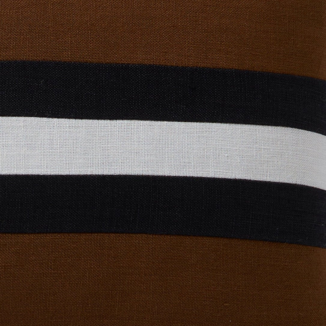 Linen Stripes Tobacco Cushion 30x50cm (RRP $89) - Image 3
